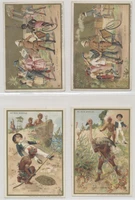 circ. 1900's Paris, France  Au Bon Marche  Adventures in Africa  Lot of 18  #*sku37654
