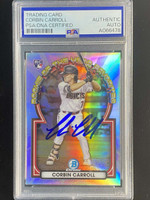 2023 Bowman Chrome ROYF-1 Corbin Carroll Diamondbacks PSA Signed RC