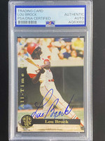 1993 Front Row #1 Lou Brock Cardinals PSA Authenticated Signed