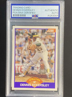 1989 Score #276 Dennis Eckersley Oakland A's PSA Authenticated Signed