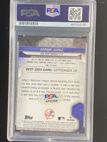 2023 Bowman's Best #2 Aaron Judge Yankees PSA Authenticated Signed