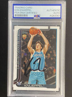 2025 Topps Flagship #204 Kon Knueppel Hornets PSA Authenticated Signed RC