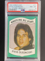 1982 Wrestling All Stars Series A #17 Steve Olsonoski PSA 8 NM-Mint ID: 524917