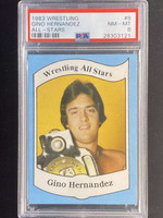 1983 Wrestling All Stars #8 Gino Hernandez PSA 8 NM-Mint