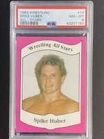 1983 Wrestling All Stars #14 Spike Huber PSA 8 NM-Mint