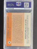 1983 Wrestling All Stars #20 Scott Casey PSA 9 Mint