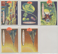 1958 Topps Target Moon Salmon/Pink Backs 12/44 and 2 duplicates  #*sku37663