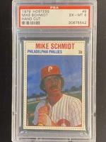 1979 Hostess Hand Cut #9 Mike Schmidt Phillies PSA 6 EX-Mint