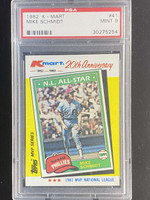 1982 K-Mart #41 Mike Schmidt Phillies PSA 9 Mint