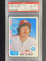 1982 OPC #339 Mike Schmidt Phillies PSA 8 NM-Mint O-Pee-Chee All Star