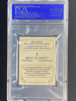 1982 OPC Stickers #5 Mike Schmidt Phillies PSA 8 NM-Mint O-Pee-Chee