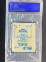 1985 Fleer Star Stickers #34 Mike Schmidt Phillies PSA 8 NM-Mint
