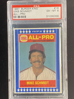 1987 Burger King #18 Mike Schmidt Phillies PSA 6 EX-Mint All-Pro