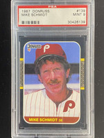 1987 Donruss #139 Mike Schmidt Phillies PSA 9 Mint