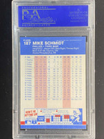 1987 Fleer #187 Mike Schmidt Phillies PSA 10 Gem Mint