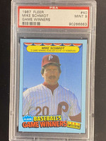 1987 Fleer Baseball's Game Winners #40 Mike Schmidt Phillies PSA 9 Mint