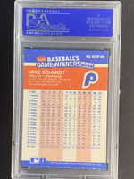 1987 Fleer Baseball's Game Winners #40 Mike Schmidt Phillies PSA 9 Mint