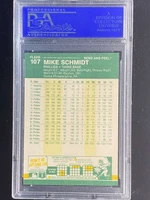1987 Fleer Star Stickers #107 Mike Schmidt Phillies PSA 8 NM-Mint