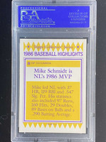 1987 Topps Baseball Highlights #8 Mike Schmidt Phillies PSA 9 Mint