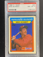 1988 K-Mart #25 Mike Schmidt Phillies PSA 8 NM-Mint
