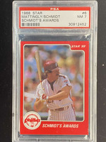 1988 Star #6 Mike Schmidt Phillies PSA 7 Near Mint Schmidt's Awards