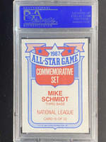 1988 Topps All-Star #15 Mike Schmidt Phillies PSA 8 NM-Mint Glossy Set of 22
