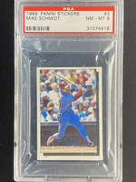 1989 Panini Stickers #3 Mike Schmidt Phillies PSA 8 NM-Mint