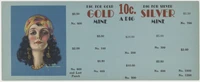 circ. 1940's  Advertising Window Display for Punchboard Gambling  #*sku37674