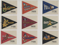 1976 Disney Crazy College Pennants Stickers from Wonder Bread  Lot of 22/25  #*sku37693