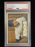 1952 Topps #61 Tookie Gilbert Giants PSA 3 VG Black Back
