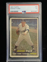 1957 Topps #25 Whitey Ford Yankees PSA 3 VG