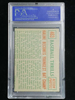 1959 Topps #463 Al Kaline Tigers PSA 8oc NM-Mint Becomes Youngest Bat Champ
