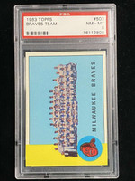 1963 Topps #503 Milwaukee Braves PSA 8 NM-Mint Team Card