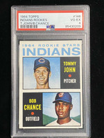 1964 Topps #146 Tommy John Indians PSA 4 VG-EX Rookie Stars
