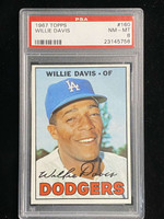 1967 Topps #160 Willie Davis Dodgers PSA 8 NM-Mint