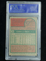 1975 Topps #20 Thurman Munson Yankees PSA 7 Near Mint