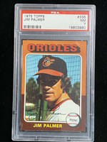 1975 Topps #335 Jim Palmer Orioles PSA 7 Near Mint