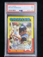 1975 Topps #50 Brooks Robinson Orioles PSA 7 Near Mint