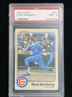 1983 Fleer #507 Ryne Sandberg Cubs PSA 9 Mint RC
