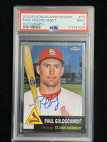 2022 Platinum Anniversary Paul Goldschmidt Cardinals PSA 9 Mint Auto Topps Chrome
