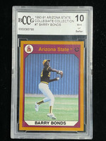 1990 Arizona State #7 Barry Bonds ASU BCCG 10 Mint or Better 