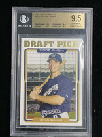 2005 Topps Update UH313 Ryan Braun Brewers BGS 9.5 Gem Mint RC