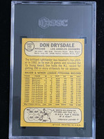 1968 Topps #145  Don Drysdale Dodgers SGC 5 EX