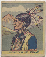 circ. 1930's Series of 48 Indians and West  #345 A Cheyenne Brave  #*sku37708