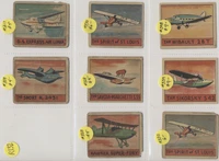 circ. 1930's R132 Aviation Series Of 48 Strip Cards  Lot of 8 different cards  #*sku37710