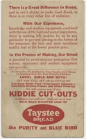circ. 1930's D128 Taystee Bread Insert  Kiddie Cut-Outs  "Jack Be Nimble"  #*sku37727