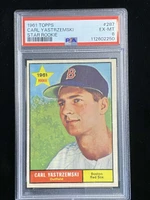 1961 Topps #287 Carl Yastrzemski Red Sox PSA 6 EX-Mint