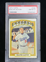 1972 Topps #749 Walter Alston Dodgers PSA 8 NM-Mint High #