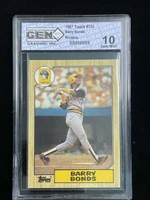 1987 Topps #320 Barry Bonds Pirates GEM 10 Gem Mint RC