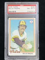1978 Topps #140 Rollie Fingers Padres PSA 8 NM-Mint